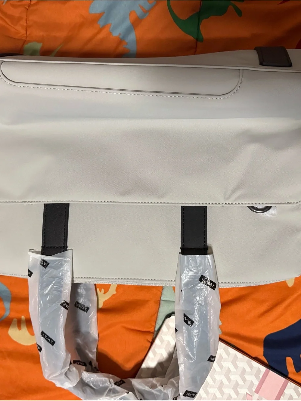 NWT Away The Everywhere Bag Cloud Gray Laptop Travel Tote Weekender